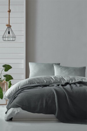 MNZ-4 طبقات المسلين 100% القطن غطاء ملابس مزدوجة - غطاء السرير MUSUD24219C - Berolige