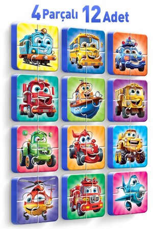 MNZ-4 قطعة 12 قطعة موثوقة مركبات اللغز - Evakanca