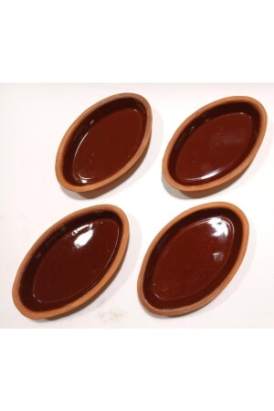 MNZ-4 قطع لوحة القارب 15x9 طين كاسيرول فرن طبق عضوي مخبز مزقجة الإفطار كاسيرول abn2705231540 - abnturk