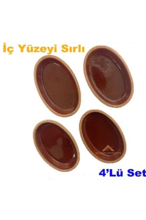 MNZ-4 قطعة الإفطار مجموعة 15x9cm طباخ الخزنة طبق عالي درجة الحرارة Ee مقاوم للنيران طباخ الخزنة الطين es-2020-08-27-6 - abnturk