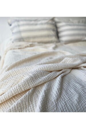 MNZ-4 طبقة غطاء السرير المسلين، 220*250 King Size، 100% Cotton Sefa2210 - Sefaoğlu tekstil