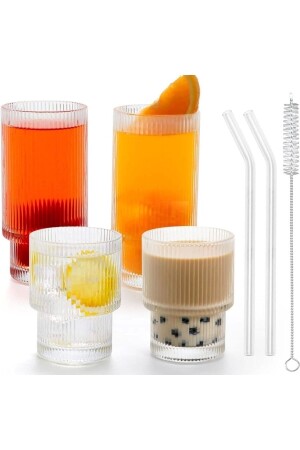 MNZ-4 قطع (2b و 2k 2 قنبلة زجاجية 1 فرشاة) كوب أوريجامي زجاجي مزقق كوب العشب P469S6778 - Yenigeldi