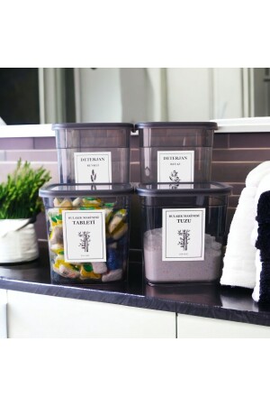 صندوق تخزين الأنتراكيت من MNZ-4 3200 مليل و 2000 مليل صندوق ملون وأبيض - Dem Home