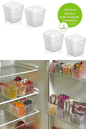 MNZ-4 قطع داخل ثلاجة منظمة الباب 4 قطع داخل ثلاجة منظمة وحمام منظمة - Lilya Home