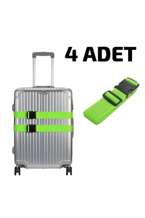 MNZ-4 قطع ألوان خضراء حقيبة الأمتعة حزام المقعد يتناسب مع جميع الأمتعة عرض 4 سم - Balp