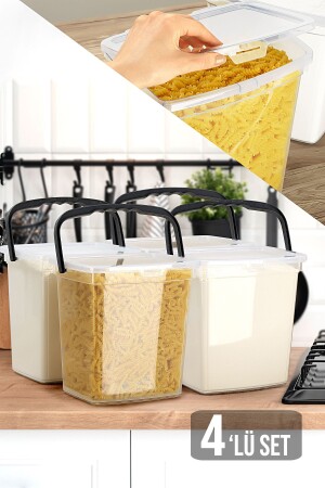 MNZ-4 - قطعة دقيق وأخبار حاوية 6 ليت حاوية تخزين YY-BKLY - Meleni Home