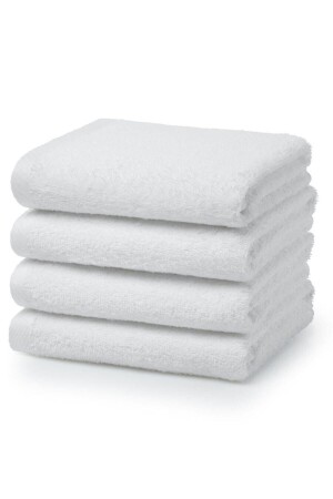 MNZ-4 قطع حمام القطن الأبيض، سبا، تدليك، منشفة فندق 90x150 سم كمية 600 جرام بولبانيوباموك - Bol Ticaret Tekstil