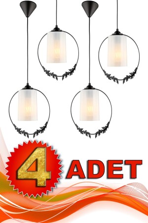 MNZ-4 قطع القرن الذهبي المصباح الواحد الأسود الأبيض أكريليك BEG1220-4A - Begüsa