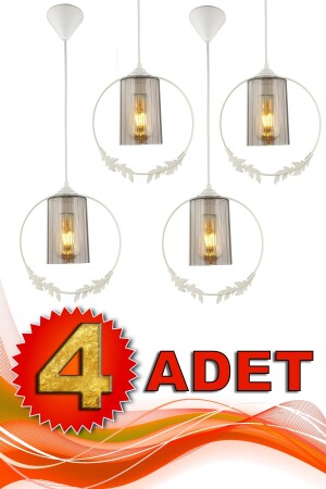 MNZ-4 قطع القرن الذهبي واحد الشنارة البيضاء المدخنة أكريليك BEG1220-4A - Begüsa