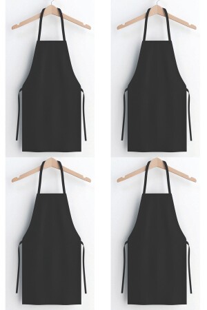 MNZ-4 قطع Eco Black Kitchen Apron - طباخ Apron - مطبخ Apron - ناديل Apron SMO01 - Belnido