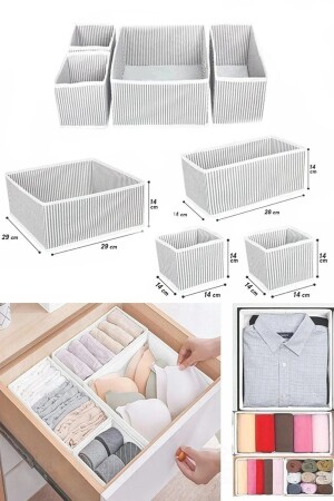 MNZ-4 خزانة الدرج منظمة الصندوق الرمادي مشاطرة ESTİ00345800 - ESTİ