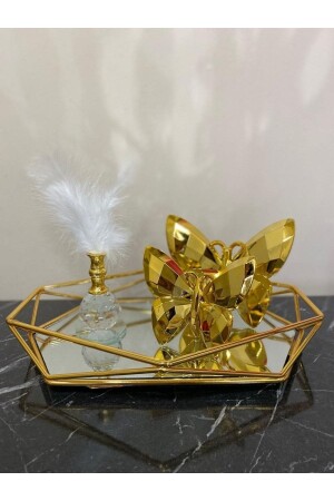 MNZ-4 قطعة ديكوراتية بريزم سلة مجموعة ريشة حامل الفراشة و سلة HSS-01 - Housess