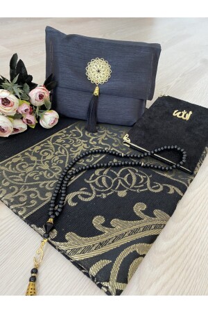 MNZ-4- Piece شناتك كيس هدية المعدات ياسين تسبيخ صلاة سجادة - Ayhanhome