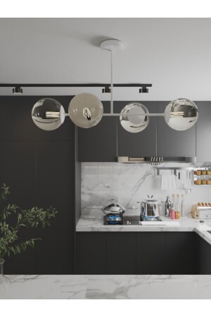 MNZ-4- Piece Glop ثانيات الدهون الزجاج التفصيلية الشنابل الراقية الحديثة - avizade