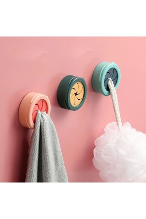 MNZ-4- Piece ملصق منشفة رف ثياب حامل المطبخ حمام المنظمة الغسالة الوردي - Omilife