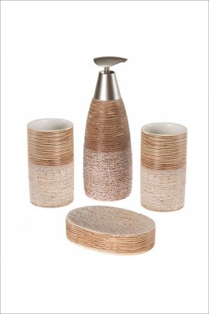 MNZ-4 قطعة السيراميك السائل صابون المياه الموضة مجموعة PNK4493 - Pinkev