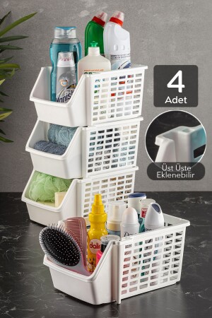 MNZ-4-مجموعة حمام مطبخ رف t4üstü - Meleni Home