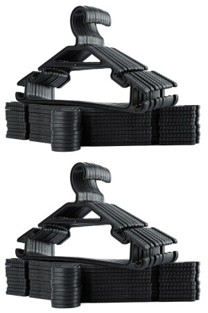 MNZ-40 قطع من نوعية البلاستيكية مفصلة خاصة مضادة للنزلق البنطلون غير القابلة للكسر قميص الملابس المعلقة الأسود - Karçiçeği Home