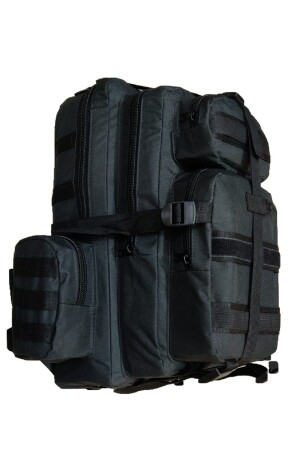 MNZ-42 ملازم الجبال في الهواء الطلق التخييم التجول العسكري التكتيكي مقاوم للماء حقيبة ظهر مزدوجة سوداء - Lightinghm