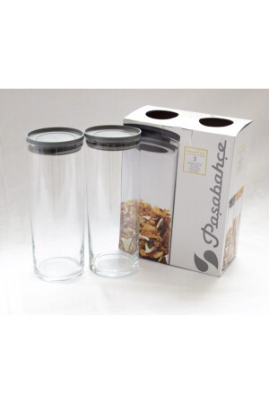 MNZ-43756 فندق زجاجي 1230 Cc - حاوية تخزين الغذاء الزجاجي 2 Li TYC00168439884 - Paşabahçe
