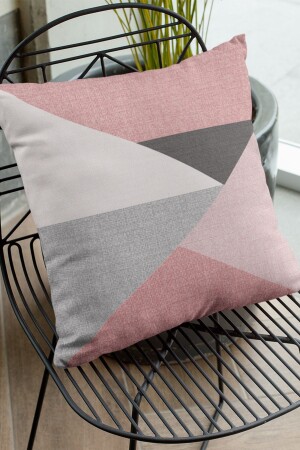 MNZ-43x43cm طلاء تايلندي ريش Premium Stain-repellent Fabric مضاعفة الجانبية الهندسية رمي وسادة وسادة قضية السادة Krl390 - Viva Home