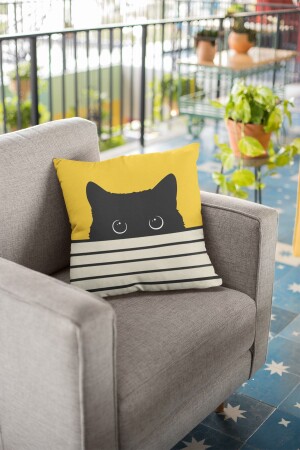 MNZ-43x43cm Premium Thai Feather Woven Cat Fabric مضاعفة الجانبية رمي وسادة وسادة قضية السادة Krl064 - Viva Home