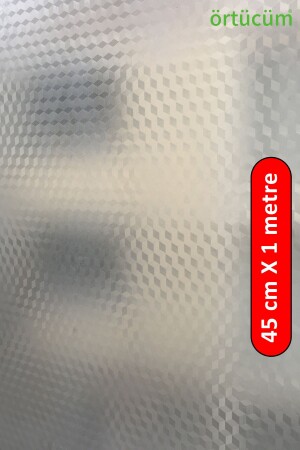 MNZ-45 Cm X 1 M نمط تجمد شرفة ملصقة ذاتية تغطية مبنى المكتب المنزلي حمام كابينة كابينة كشعة ورق الفلم - Örtücüm