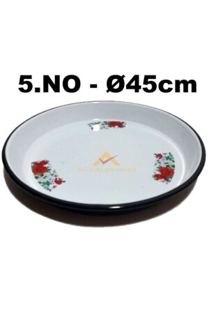 MNZ-45 سم مستديرة نمط الزهور الميكانيكي ذنك عالية الحافة صلاة الخبز - İstoç Türk