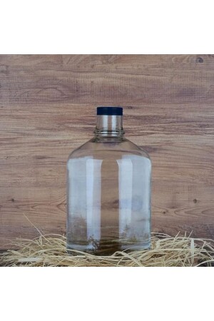 MNZ-4.5 Lt زجاجة زجاجية من الماء والزيت مع كأس مدرج معدني cst073 - Genel Markalar