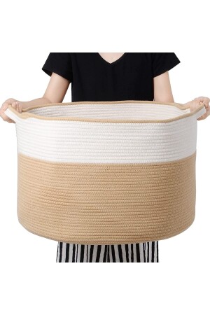 MNZ-45x35 قطن الزهر السلة الحجم الكبير، البطانية، السلة لعب 45x35 السلة الحجم الكبير - MaVaux