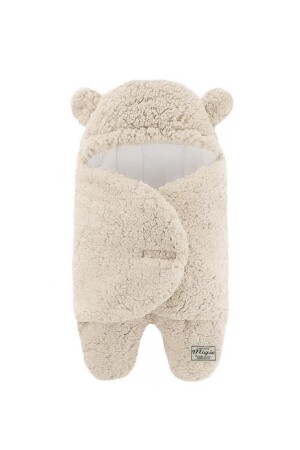 MNZ-4-7 أشهر طفل خارجية السديل حقيبة نوم مرجلة وملونة بلوش بيج - Migie