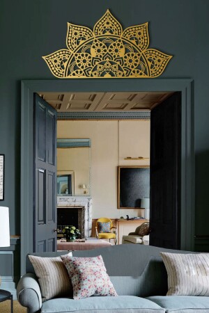 MNZ-49*94 سم - ذهب - معدني رسم اسلامي منمالة جدارية - رسم اسلامي رسم معدني - Wam163 - Wall Art İstanbul