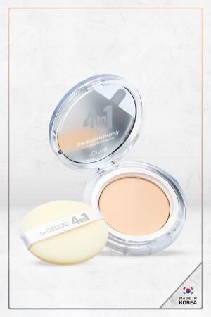 MNZ-4in1 BBOYAN Cushion SPF50+ PA++++ تبييض / #21 مسحوق بيج خفيف - Dr. Cellio