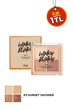 MNZ-4-Piece Eyeshadow Palette في أرقام المرجان مع بيغمنت مكثفة، غير التجمّع، تأثير طويل الأمد 8809782550800 - PEKAH