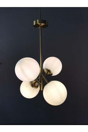 MNZ-4-piece pendant lamp شمعة النمر النمل الزجاجي شمعة النمر الزجاجي - 4 قطع شمعة النمر الزجاجي شمعة الزجاجي الكرة DHXH09 - DabHome