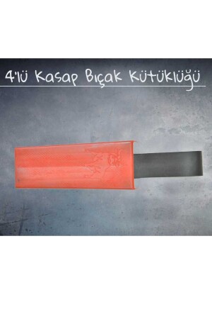 MNZ-4-piece سكين بلاستيكي سلة سكين حامل - Pratik