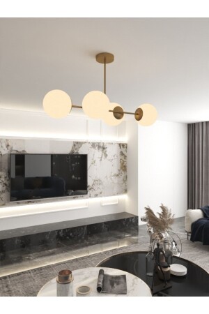 MNZ-4-Plus Globe Glass White Detailed عصرية فخمة الشنابل القابض-4 - avizade