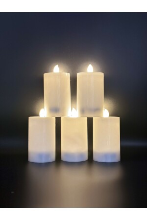 MNZ-5 قطع 10 سم باتوم كاب 6 سم كريم لون - Led Mum