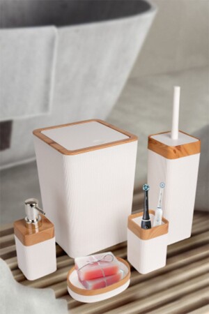 MNZ-5 قطعة كروم مزق مربع حمام مجموعة 5 قطعة حمام مجموعة - Kosova