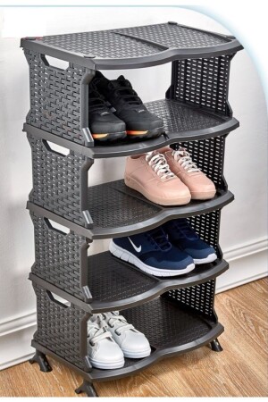 MNZ-5 طبقة رطان كوكب العين راك الأحذية البلاستيكية كبيرة - اللون الأسود 5DVENUSSIYAH - 5DM