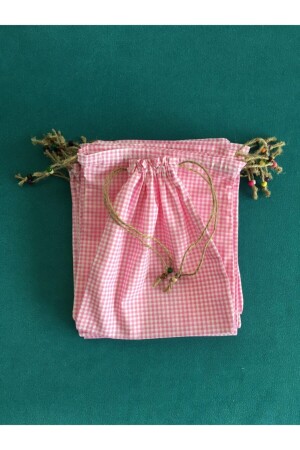 MNZ-5 قطع من الوردي جنجام حجم صغير حقيبة النبض adaesintisi174 - AdaEsintisi