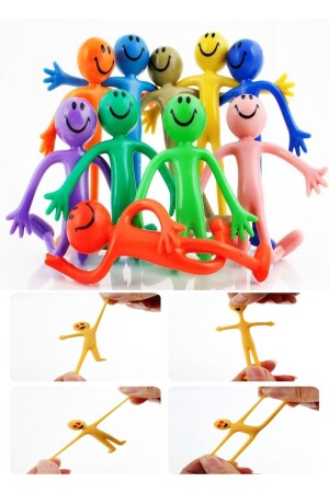 MNZ-5 قطع مرنة متحركة لعبة إيموجي مرنة مع الذراعين والساقين HYD-9013573-6324 - Hyd 