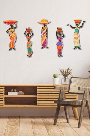 MNZ-5 قطعة نساء إثنية أفريقية - No77decor