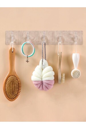 MNZ-5- Piece شفافة صمام غرف الاستحمام-المطبخ منظمة صمام - Baysa