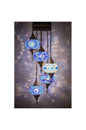 MNZ-5- Piece مصباح معلق مصباح مصباح بوهيمية حقيقية DEZ5LİAVİZE - DezHome