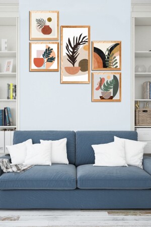 MNZ-5- Piece Frame Look MDF Table Set Atf304 - Cadran