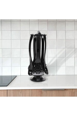 مجموعة الخدمة MNZ-5- Piece مع ملعقة مقفزة Spatula Ladle Pasta Spoon Strainer Set - Carpekitchen