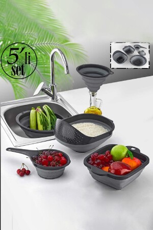 MNZ-5 قطعة قابلة للطي أكورديون سرايينر المطبخ مجموعة - Porsima