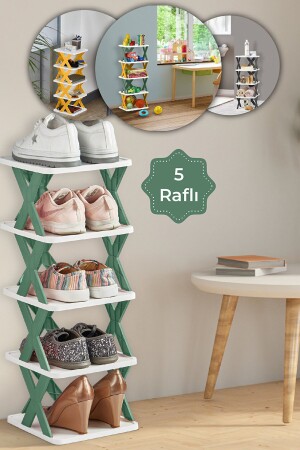 MNZ-5 Tier المتعددة الأغراض المنتظمة رف الأنتراكيت - حمام المطبخ غرفة المنظم-احذية رف_لعبة رف - Tugomer