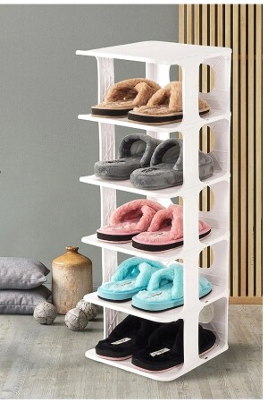 MNZ-5 Tiers رف الأحذية الفاخرة رف الأحذية المنتظمات المتنقلة المعدة متعددة الطبقات المباني - Bayev